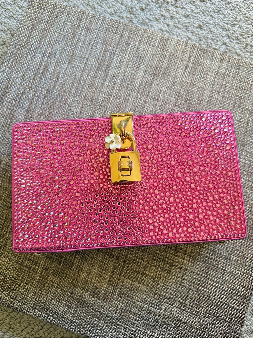 Dolce & Gabbana Pink Trunk Clutch